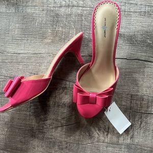 Pink Bow Heels Size 8